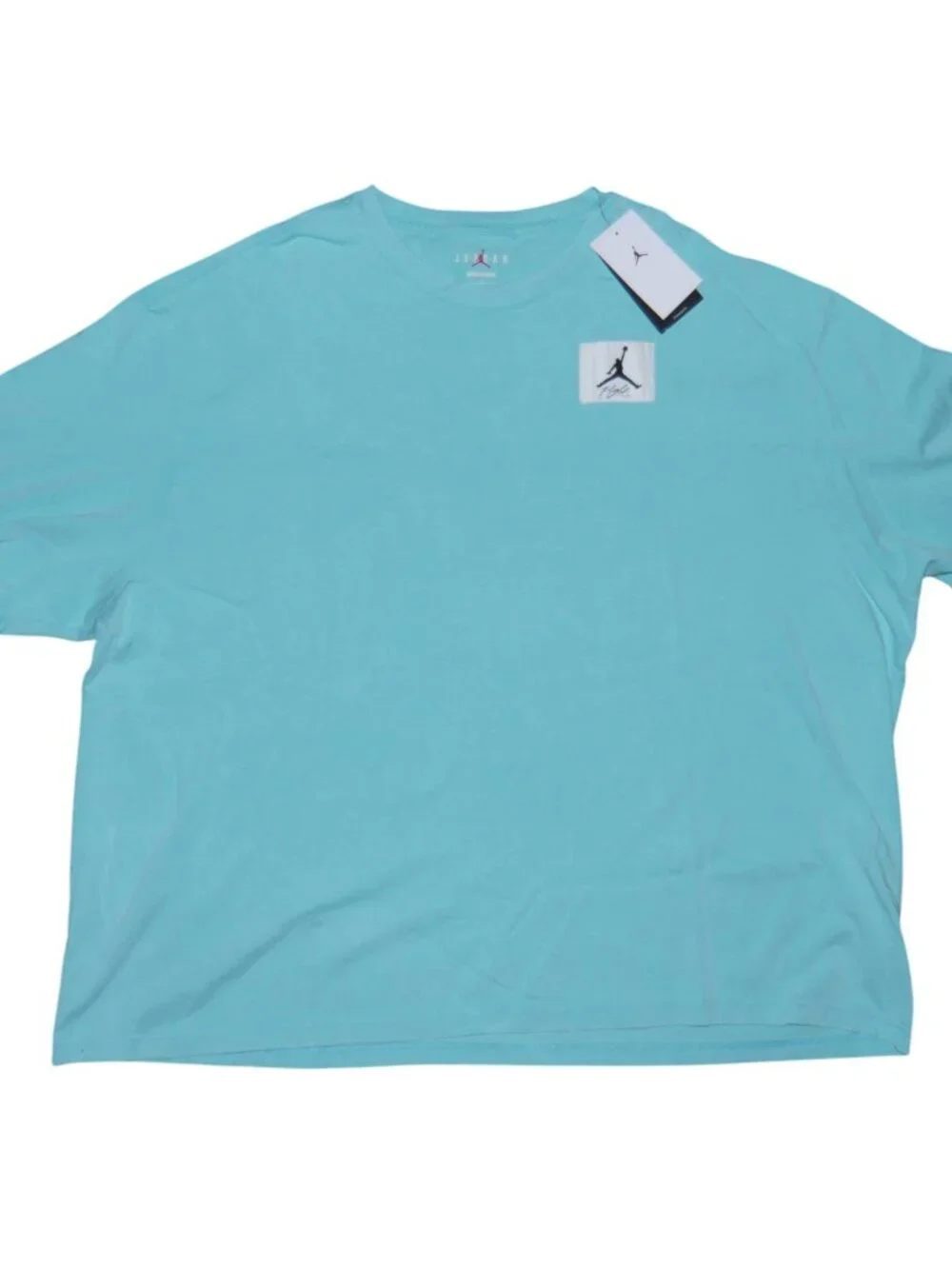 Jordan Flight Oversized Fit T-Shirt Men's Size 3XL Bleached Aqua Statement NWT